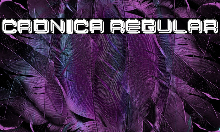 Cronica Regular Example 2