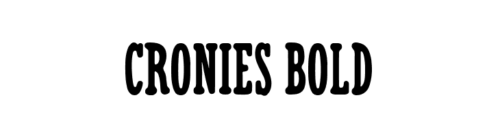Cronies Bold  Descarca Fonturi Gratis