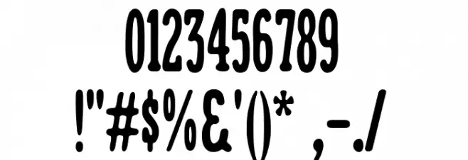 Cronies Bold Font OTHER CHARS