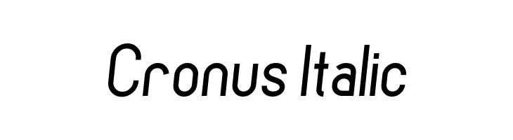 Cronus Italic  font caratteri gratis