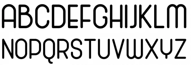 Cronus Round Font Litere mari