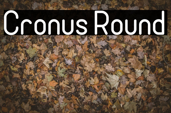 Cronus Round Font examples