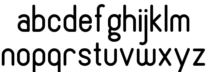 Cronus Round Font LOWERCASE