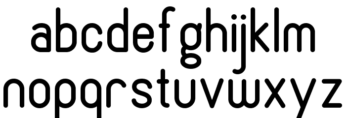 Cronus Round Font LOWERCASE