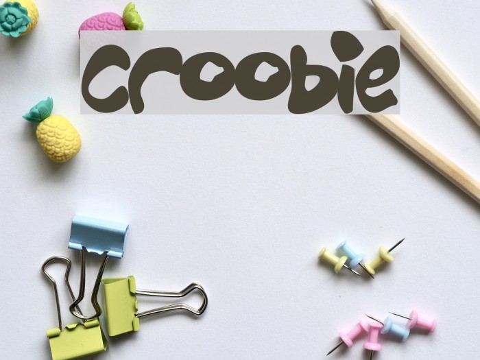 Croobie Font examples