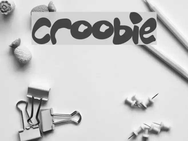 Croobie Font examples