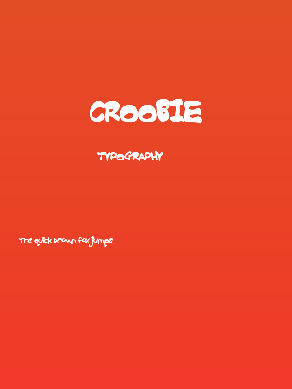 Croobie Poster