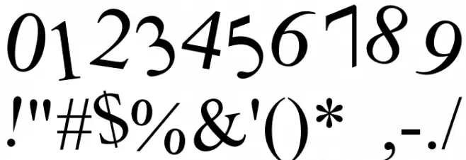 Crooked Font Alte caractere