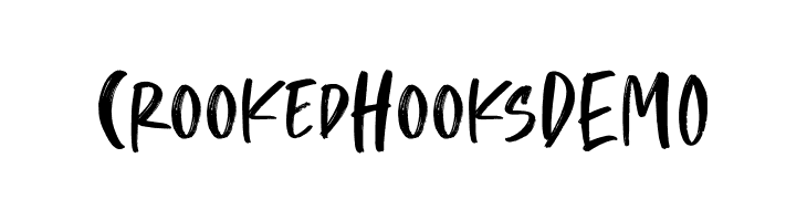 CrookedHooksDEMO  Frei Schriftart Herunterladen