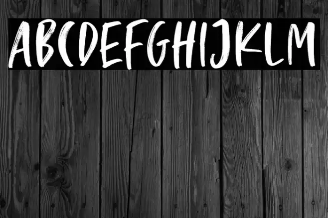 CrookedHooksDEMO Font examples