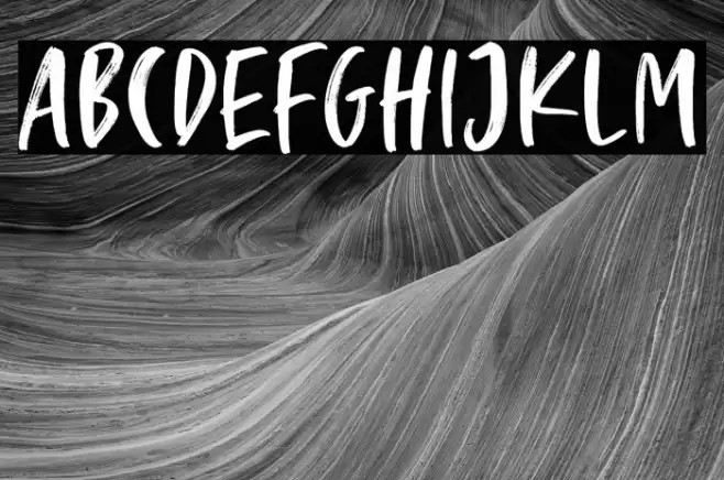 CrookedHooksDEMO Font examples