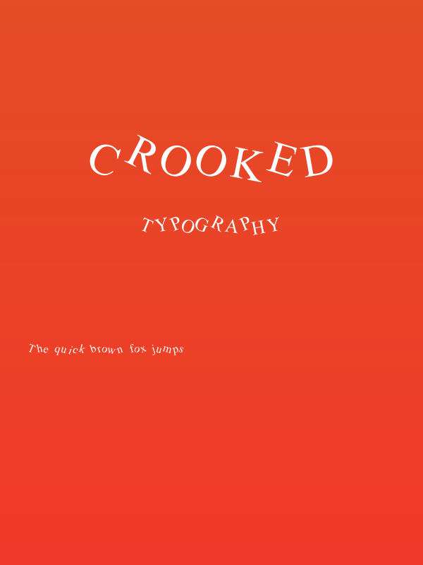 Crooked Poster