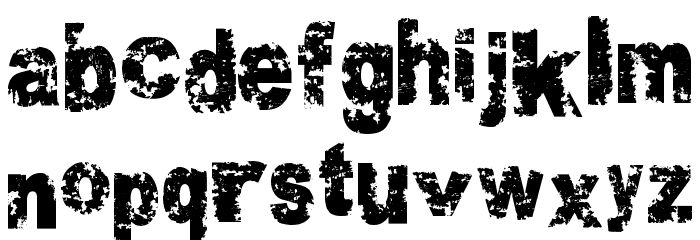 Crookiid veredgf Font LOWERCASE