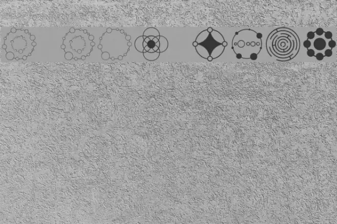 Crop Circle Dingbats Schriftart examples