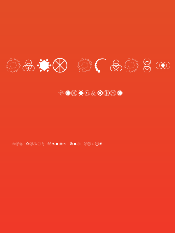 Crop Circle Dingbats Poster