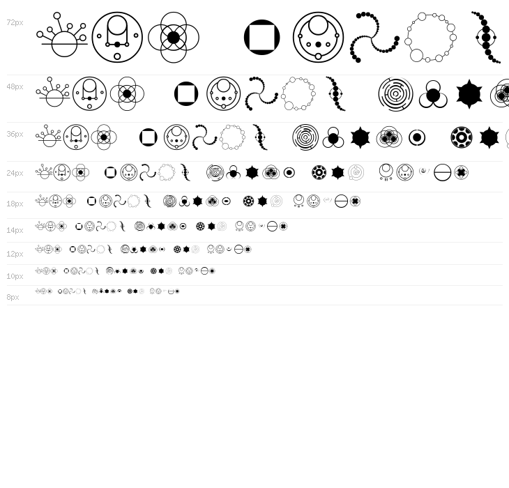 Crop Circle Dingbats Waterfall