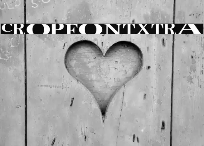 CropFontXtra Font examples