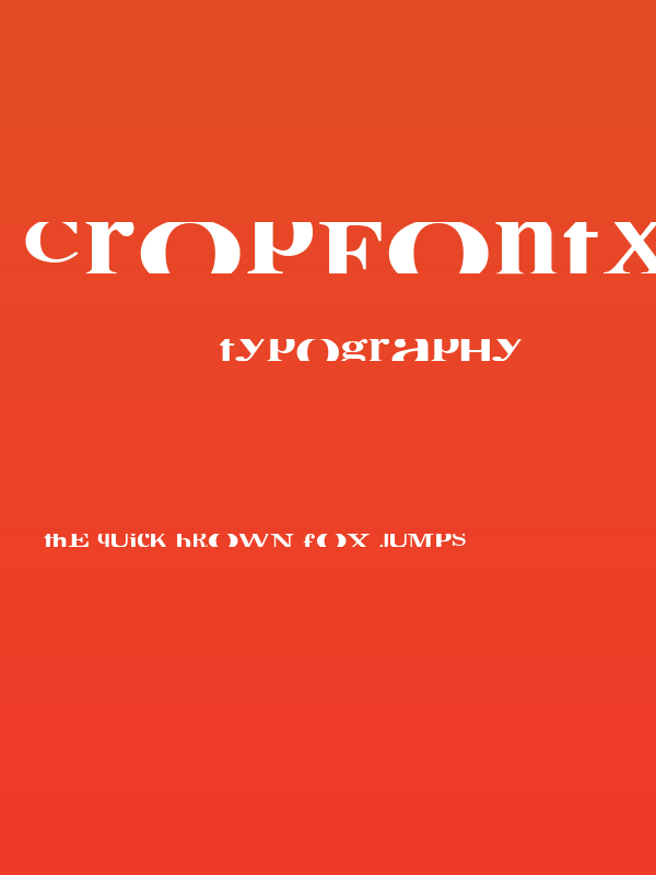 CropFontXtra Poster