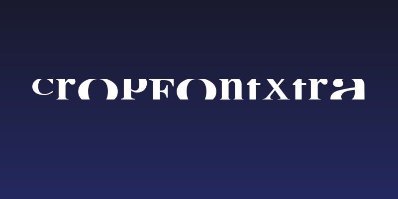 CropFontXtra Social Header
