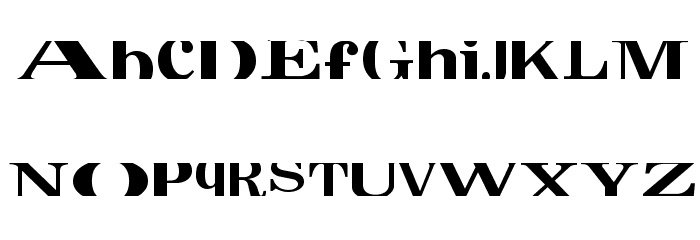 CropFontXtra Schriftart Kleinbuchstaben