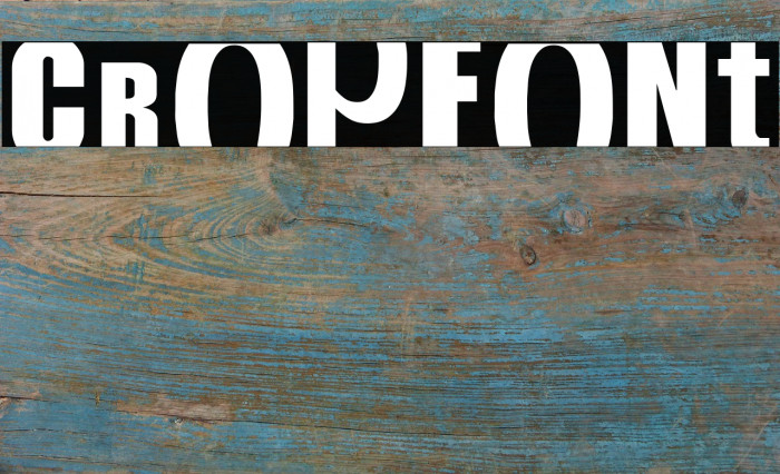 CropFont Font examples