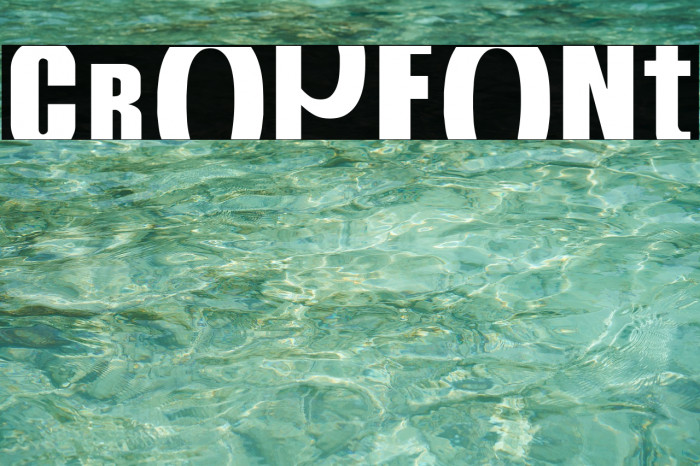 CropFont Font examples