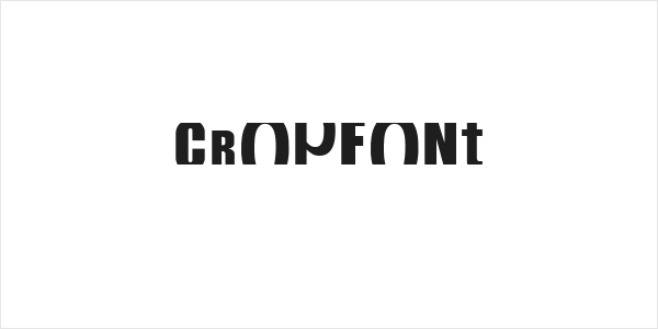 CropFont Logo