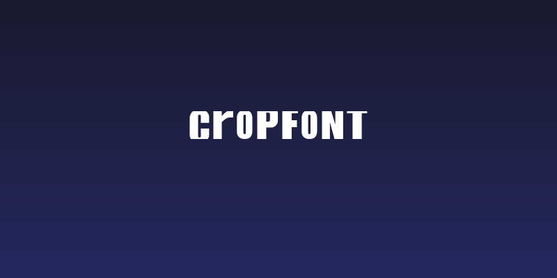 CropFont Social Header