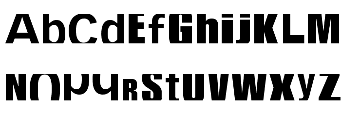 CropFont Font LOWERCASE