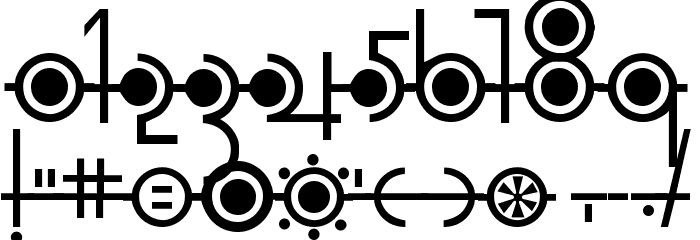 Cropograph Font OTHER CHARS
