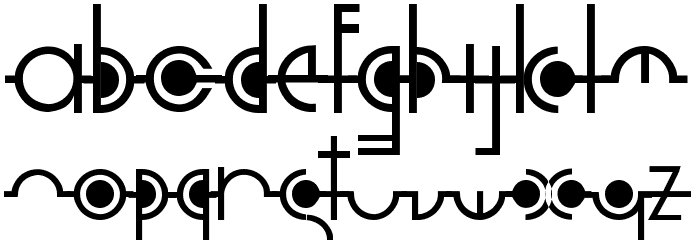 Cropograph Font LOWERCASE