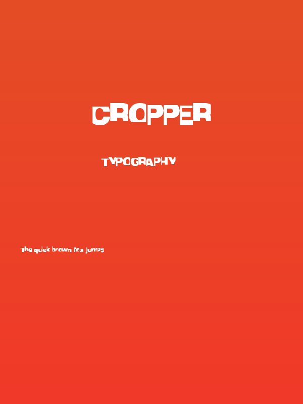 Cropper Poster