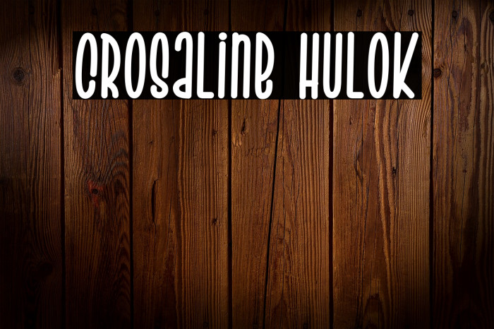 Crosaline Hulok Font examples