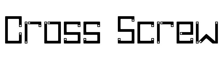 Cross Screw  font caratteri gratis