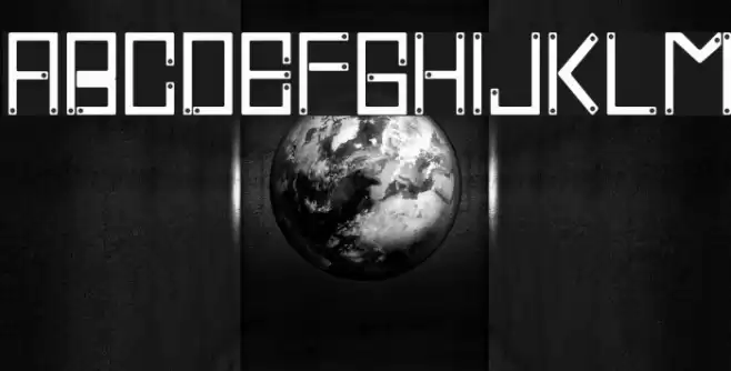 Cross Screw Font examples