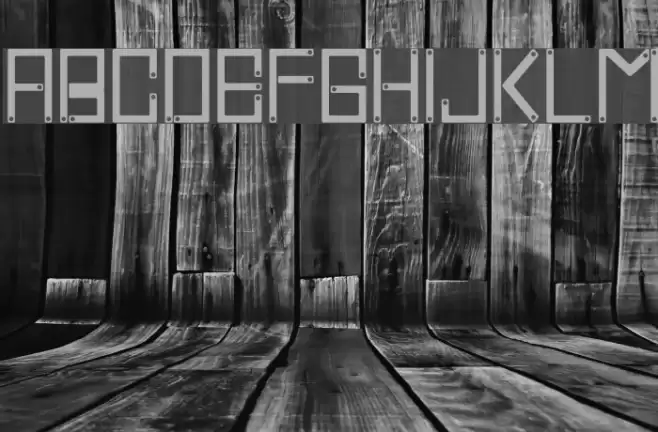 Cross Screw Font examples