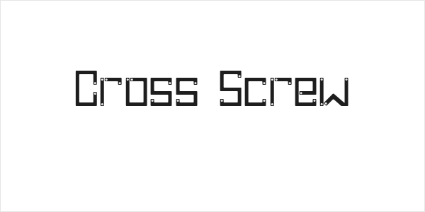 Cross Screw Logo