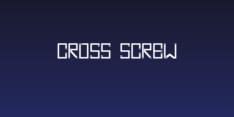 Cross Screw Social Header