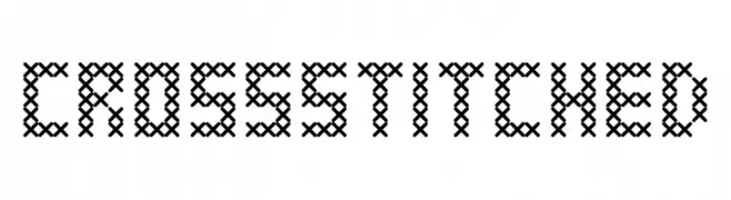 Cross Stitched  les polices de caractères gratuit tlcharger