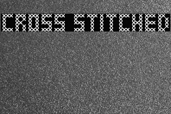 Cross Stitched Font examples