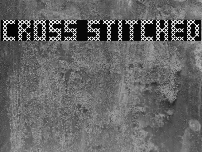 Cross Stitched Font examples