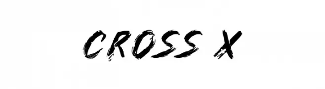 Cross X  नि: शुल्क फ़ॉन्ट्स डाउनलोड