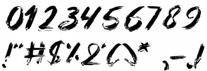 Cross X Font OTHER CHARS