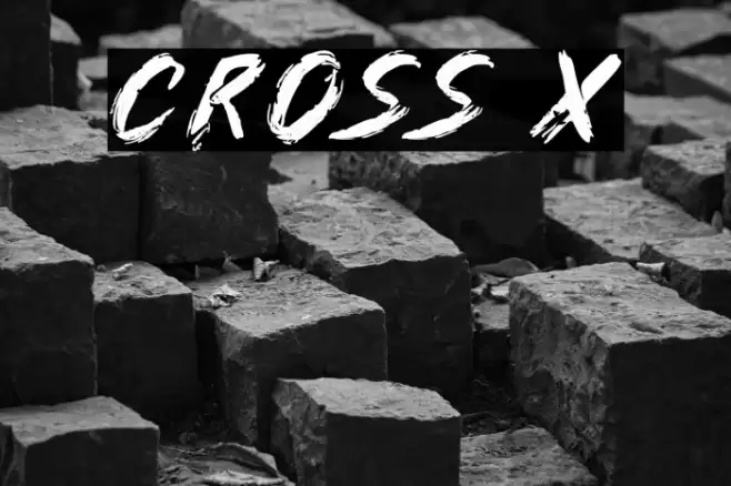 Cross X Font examples