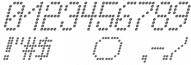 Cross led tfb Italic Font OTHER CHARS