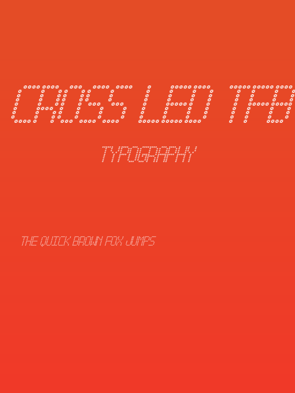 Cross led tfb Italic Poster