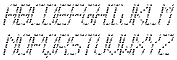 Cross led tfb Italic Font LOWERCASE