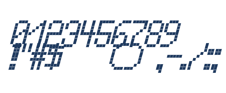 Cross led tfb bold Italic Other Characters