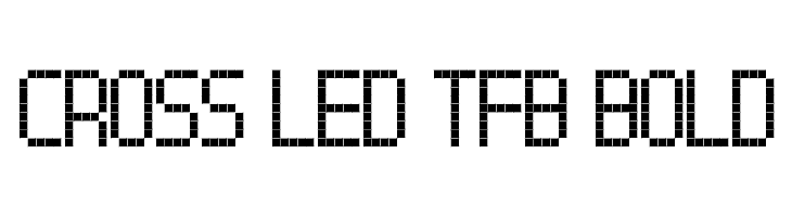 Cross led tfb bold Font