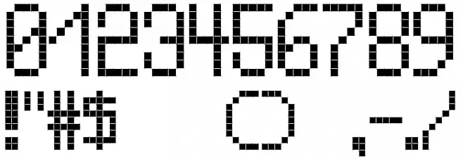 Cross led tfb bold Font OTHER CHARS